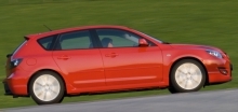 A Mazda3 MPS akcióban.