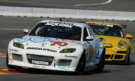 A Mazda RX-8 GT nem teljesen egészségesen is felvette a versenyt az ellenfelekkel.