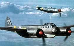 Junkers és egy Messerschmidt a Luftwaffe kötelékében.