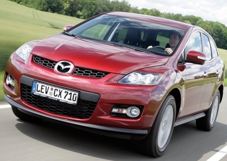 Az immár európaisított Mazda CX-7.