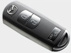 Az új Mazda3 MPS  úgynevezett Okos kulcsa.