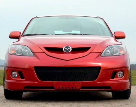 Mazda3 Sport tuning első CHRDE lökhárító borítás: 203438,-Ft (fényezés nélkül)