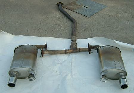 Mazda6 GH 2007-től 1,8i, 2,0i, 2,5i benzines dupla kipufogós rendszer.
