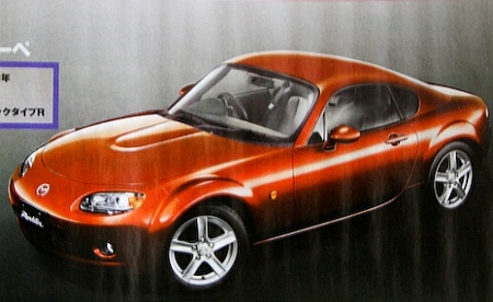 A régi angol nyitott kétülésesek arányait idézi a Mazda MX-5 kupé. A régi angol nyitott kétülésesek arányait idézi a Mazda MX-5 kupé.