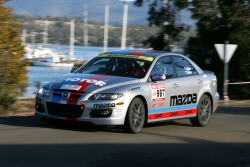 A Mazda6 MPS a tavalyi Targa Tasmania-n.