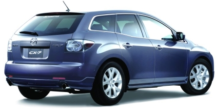 Mazda CX-7, a Kenstyle tuningcég által, tőlük szokatlanul, visszafogottan módosítva. 