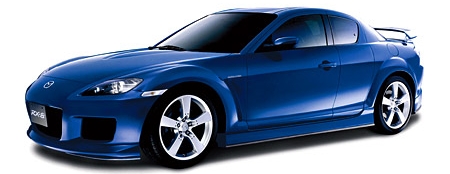 A Mazda RX-8 Mazdaspeed II.