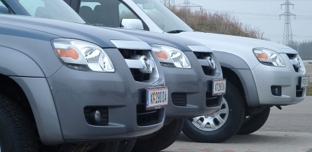 MAZDA BT-50 -ek, próbaútra várva.