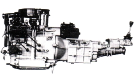 Mazda 10A motor 3820-as kóddal, a 10A forgódugattyús motorgeneráció előfutára.