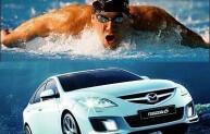 Micheal Phelps és a Mazda6.