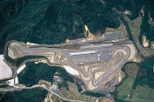 Mazda próbapálya A Mazda Mine nevű próbapályája madártávlatból