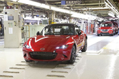 Megkezdődött az új Mazda MX-5 gyártása.