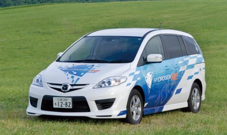 Mazda5 hidrogén hibrid.