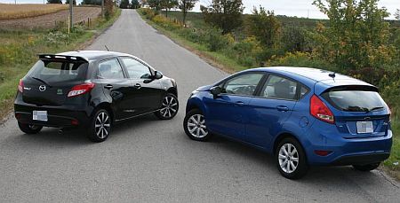 Mazda2 és Ford Fiesta.