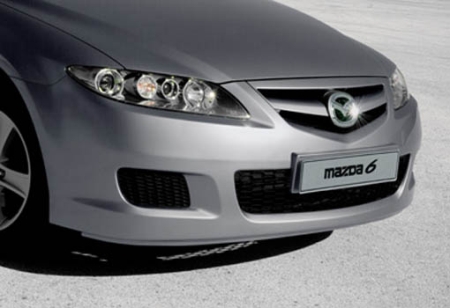 Mazda6 - GTA első lökhárító, lamellás ráccsal, dobbetétekkel: 205555,-Ft (fényezés nélkül) 