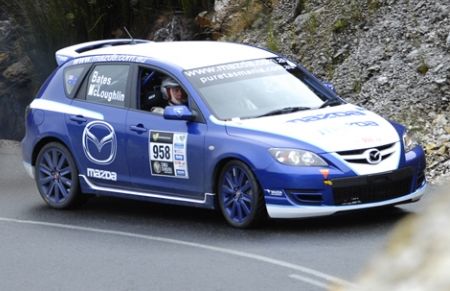 Mazda3 MPS a Targa Tasmania Ralin.