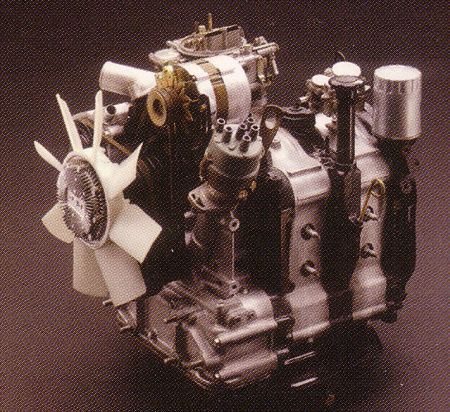 Mazda R-II 21A prototípus wankel motor.