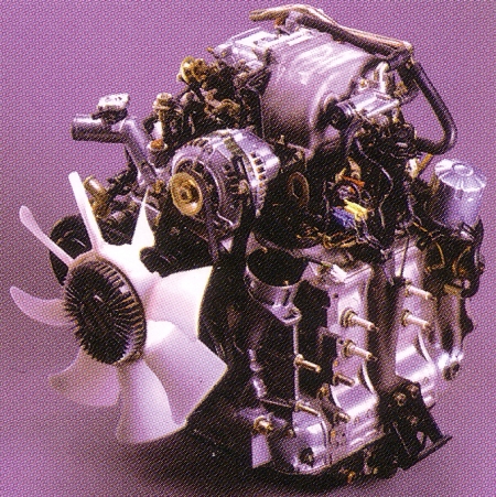 A továbbfejlesztett 13B 6PI DEI motor a Mazda RX-7 P747 részére.